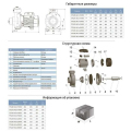 Насос для воды центробежный Leo3.0 ACm300B4, 3.0кВт H 20м Q 1200л/мин